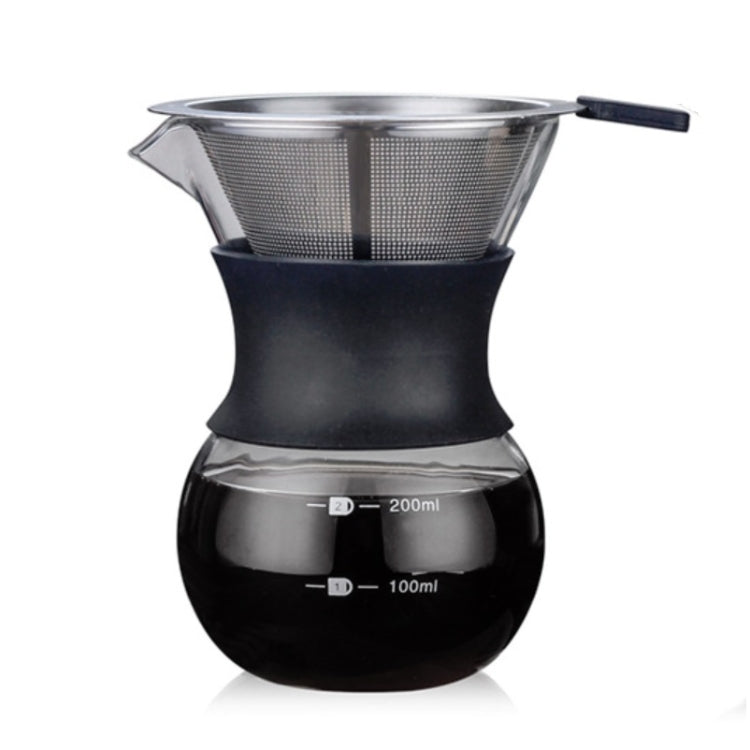 Hitzebeständige Kaffeemaschine, 200ml mit Sieb, 400ml mit Sieb, 200ml ohne Sieb, 400ml ohne Sieb