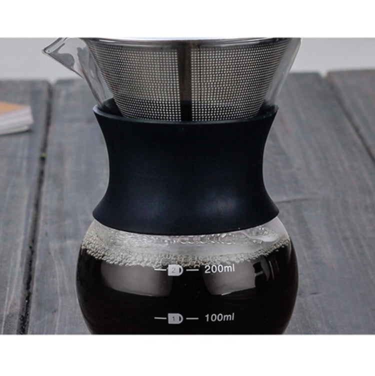Hitzebeständige Kaffeemaschine, 200ml mit Sieb, 400ml mit Sieb, 200ml ohne Sieb, 400ml ohne Sieb