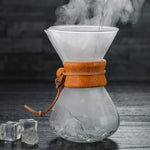 Hand-Kaffeekanne Hochtemperaturbeständig 400ml Glaskaffeekanne, Kanne ohne Sieb, Kanne mit Sieb