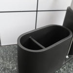 Seifenspender Spülbecken Stahlkugel Topfbürste Spüllappen Aufbewahrungsregal Set, Bürsten- und Spüllappen-Aufbewahrungsregal Set