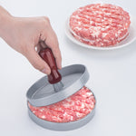 Burgerfleischpresse Fleischfrikadellenform Fleischpresse Burger Maker, 1 Stück brauner Griff