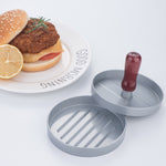 Burgerfleischpresse Fleischfrikadellenform Fleischpresse Burger Maker, 1 Stück brauner Griff