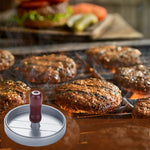 Burgerfleischpresse Fleischfrikadellenform Fleischpresse Burger Maker, 1 Stück brauner Griff