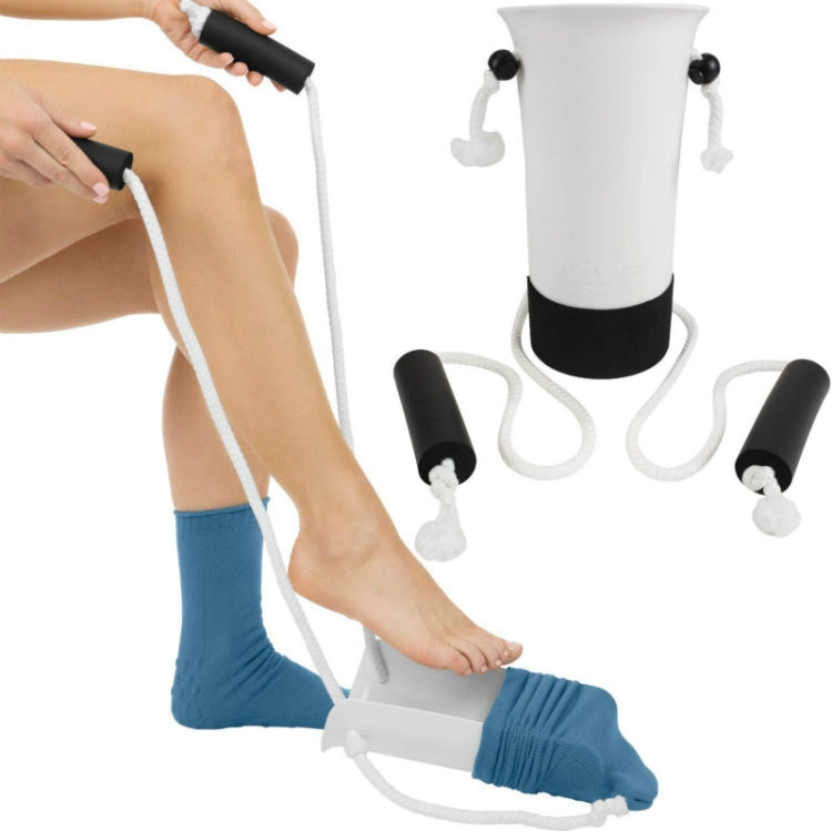Schwangere Frauen und Senioren vermeiden das Bücken & tragen Socken, Sockenanziehhilfe