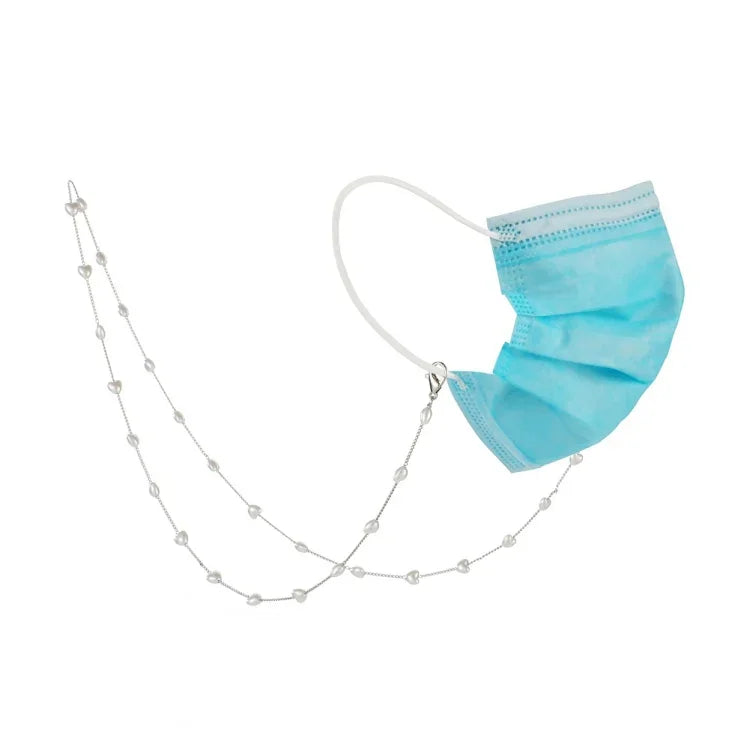Masken-Schlüsselband, Liebe Perle Anti-Verlust Masken-Schlüsselband, Umhänge-Brillenkette, Liebe Perle Kette