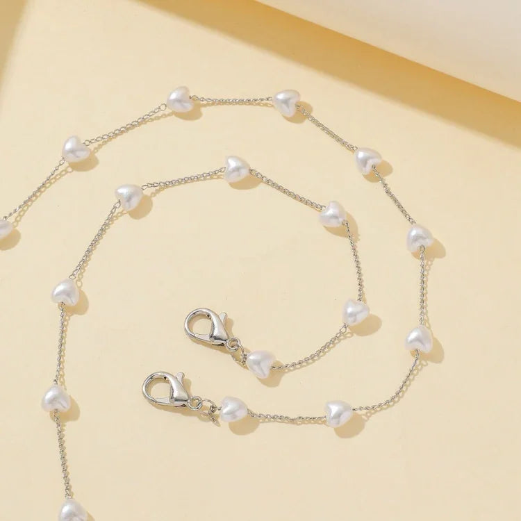 Masken-Schlüsselband, Liebe Perle Anti-Verlust Masken-Schlüsselband, Umhänge-Brillenkette, Liebe Perle Kette