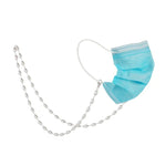 Masken-Anti-Verlust-Schlüsselband-Halskette, einfache, ovale Perlenmasken-Brillenkette, ovale Perlenkette
