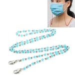 Halskette personalisiert handgefertigt Kristallperlenkette Masken-Anti-Verlust-Lanyard Brillenband