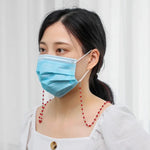 Halskette personalisiert handgefertigt Kristallperlenkette Masken-Anti-Verlust-Lanyard Brillenband