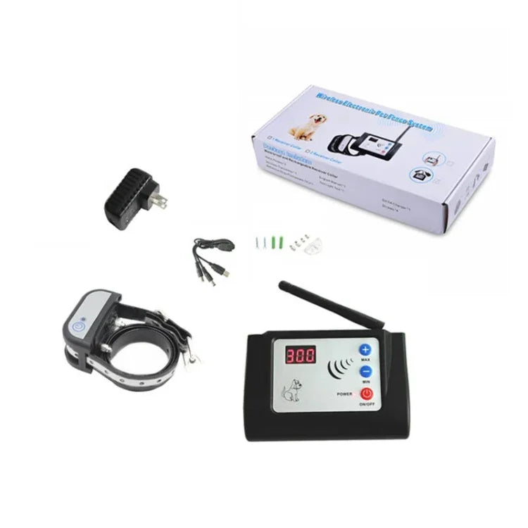 Intelligenter, kabelloser Haustierzaun mit 300 Metern Reichweite, wasserdichtem Halsband und reflektierendem Garn für den Schutzzaun (450 g, 570 g, 685 g).