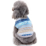 Autumn Winter Pet Clothes Christmas Snowflake Knitted Pattern Sweater, XXS, XS, S, M, L, XL, XXL
