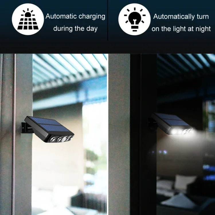 Infrarot-Sensor Wasserdichte Solar-Wandleuchte ohne Erdungsstecker, Weißlicht ohne Erdungsstecker, Warmlicht ohne Erdungsstecker, RGB ohne Erdungsstecker