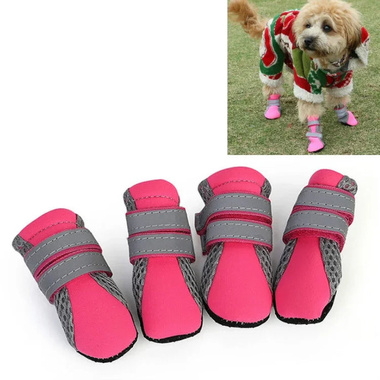 4-in-1-Haustierschuhe, Hundeschuhe, Laufschuhe für kleine Hunde, Haustierbedarf, Größen: S, M, L, XL
