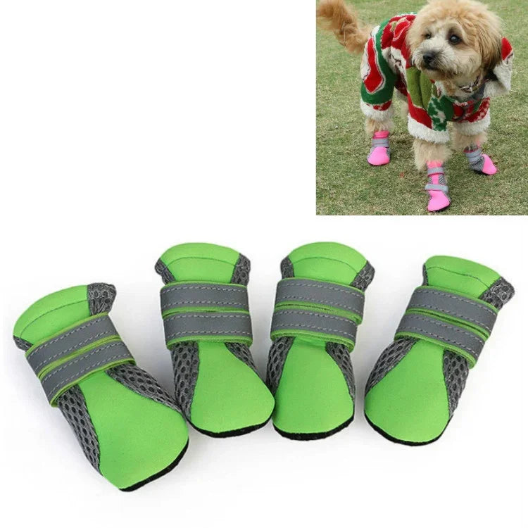 4-in-1-Haustierschuhe, Hundeschuhe, Laufschuhe für kleine Hunde, Haustierbedarf, Größen: S, M, L, XL