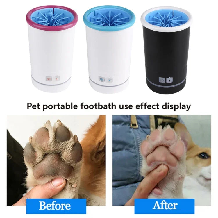 Haustier Automatische Fußwaschschale Katzen Hunde Extremitäten Reinigungsartefakt, S 6-11cm, L 14-19cm, M 10-14cm