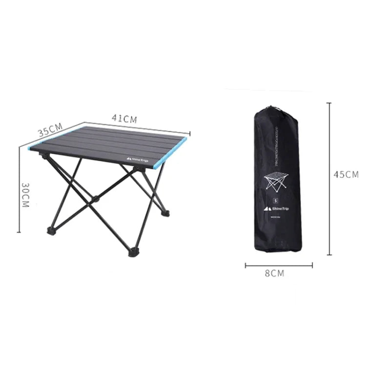Outdoor-Klapptisch aus Aluminiumlegierung Camping Picknick Klapptisch Grilltisch Stand Kleiner Esstisch, Klein, Mittel, Groß