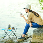 Outdoor-Klapptisch aus Aluminiumlegierung Camping Picknick Klapptisch Grilltisch Stand Kleiner Esstisch, Klein, Mittel, Groß