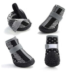 4 PCS / Set Breathable Non-slip Wear-resistant Dog Shoes Pet Supplies, 2.8x3.5cm, 3.3x4cm, 3.8x4.3cm, 4.3x4.8cm, 4.8x5.3cm