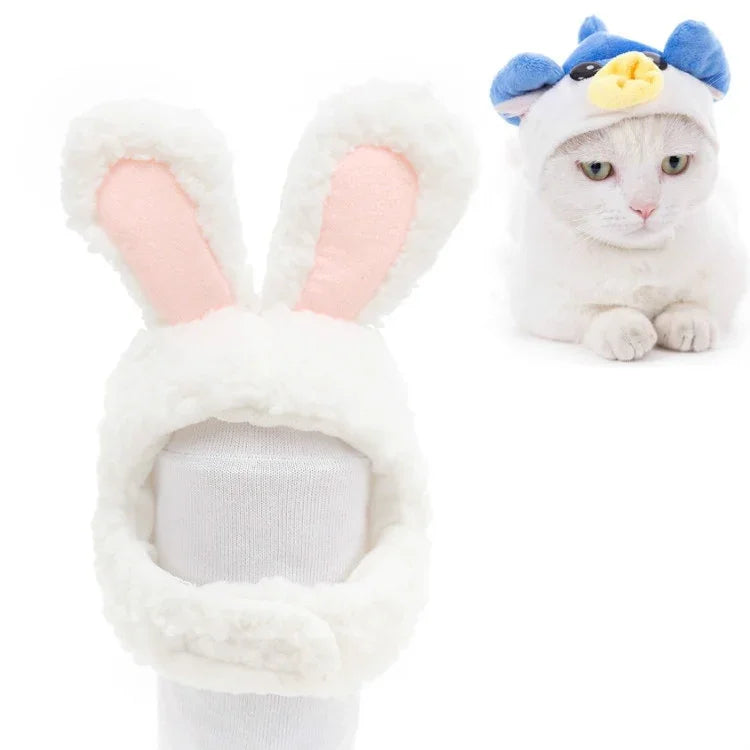 Weiche Katzen-Kopfbedeckung, Katzen-Hunde-Mütze, XS, S, M, L