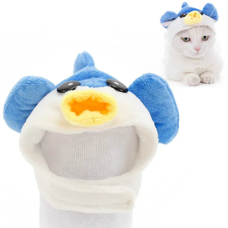 Weiche Katzen-Kopfbedeckung, Katzen-Hunde-Mütze, XS, S, M, L