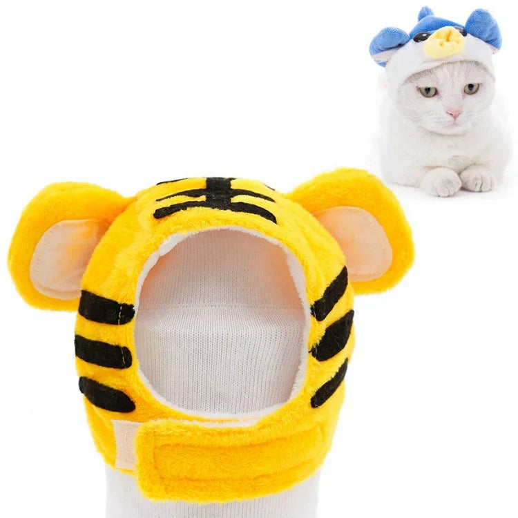 Weiche Katzen-Kopfbedeckung, Katzen-Hunde-Mütze, XS, S, M, L