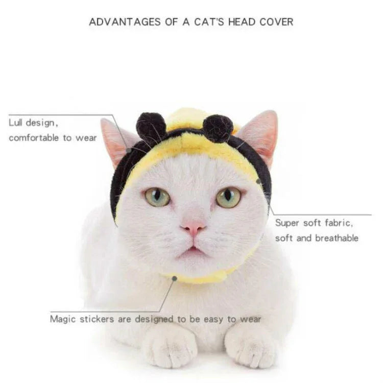 Weiche Katzen-Kopfbedeckung, Katzen-Hunde-Mütze, XS, S, M, L