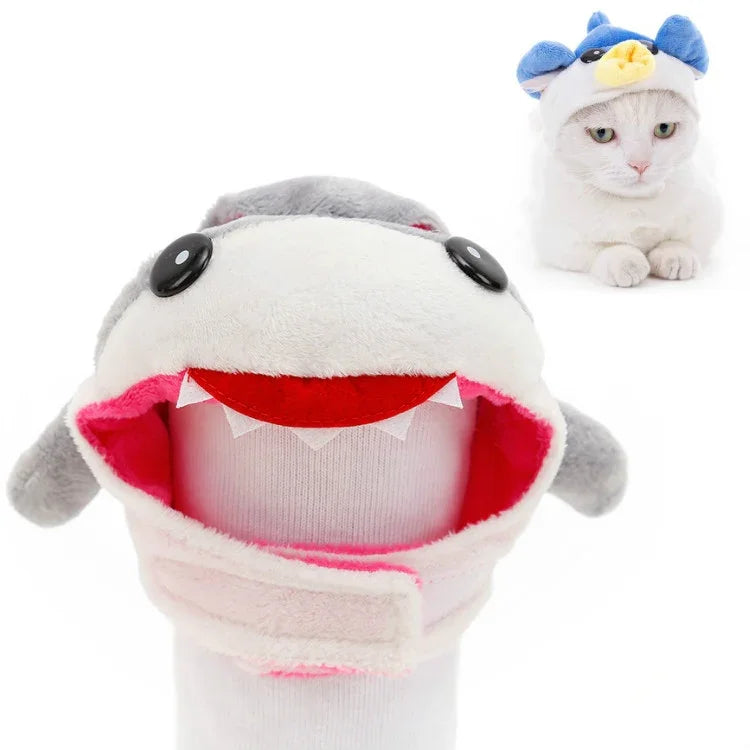 Weiche Katzen-Kopfbedeckung, Katzen-Hunde-Mütze, XS, S, M, L