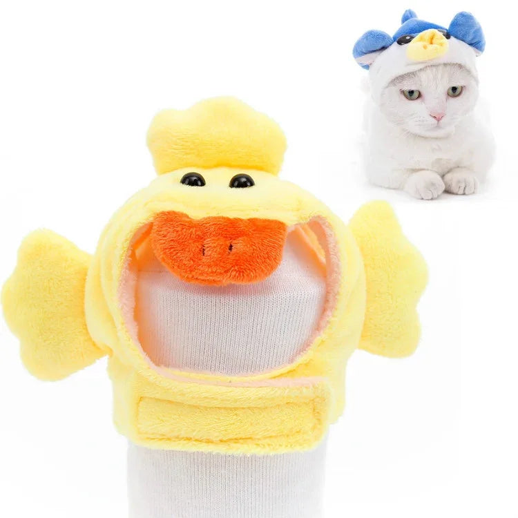 Weiche Katzen-Kopfbedeckung, Katzen-Hunde-Mütze, XS, S, M, L