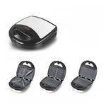 3-in-1-Sandwichmaker, Multifunktions-Waffeleisen, Panini-Frühstücksmaker, EU-Stecker, 3-in-1-Sandwichmaker