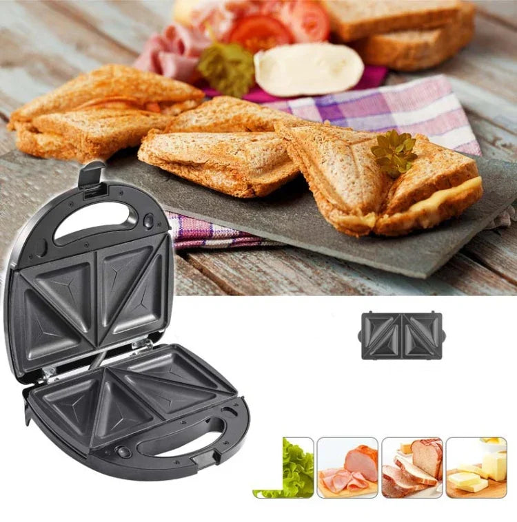 3-in-1-Sandwichmaker, Multifunktions-Waffeleisen, Panini-Frühstücksmaker, EU-Stecker, 3-in-1-Sandwichmaker