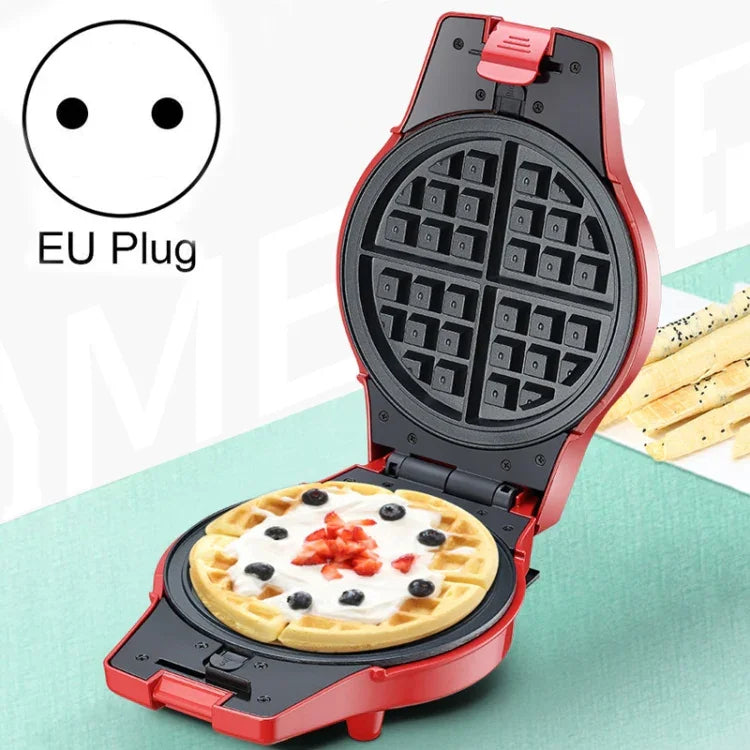3-in-1 Multifunktions-Backform, elektrisch, Frühstücks-, Donut-, Sandwich-, Waffel- und Pizzaofen, EU-Stecker, 3-in-1 Multifunktions-Waffeleisen