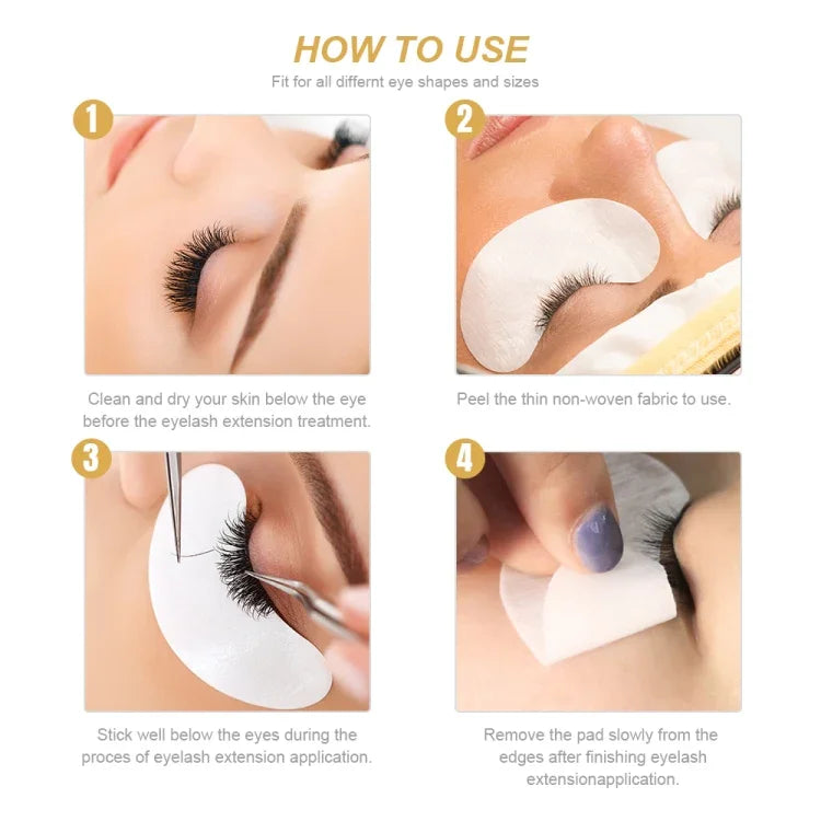 Wimpernpads aus Papier, Augenpads, Wimpernverlängerungs-Pads aus Papier, Augenpads, Klebepads, Make-up-Werkzeuge