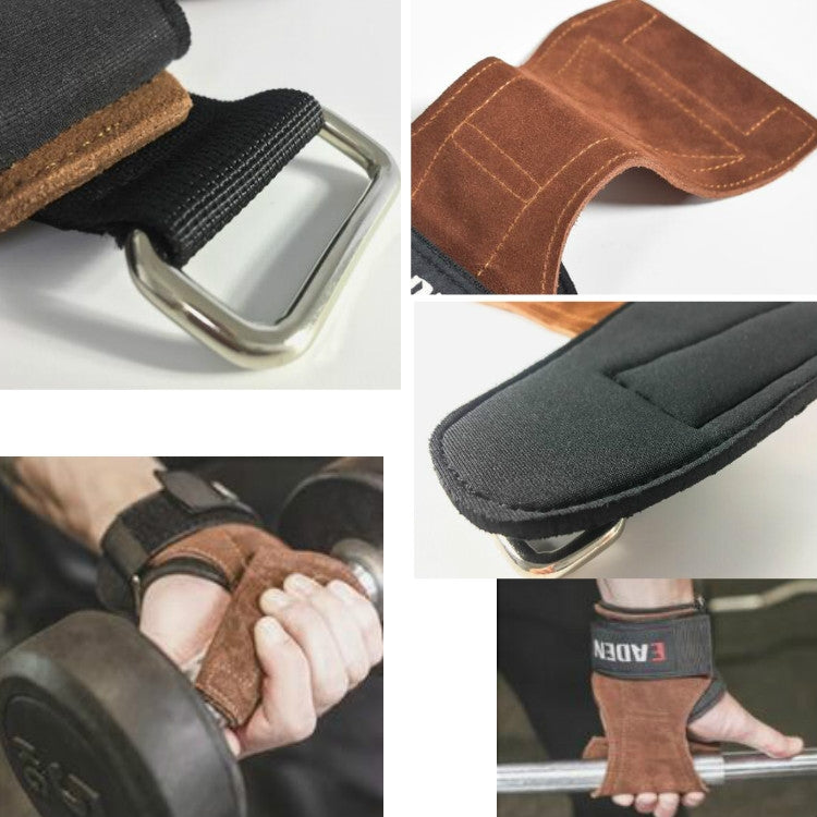 EADEN Klimmzug-Booster-Handschuhe Horizontalstange Rutschfester Handgelenk-Hilfsgurt Fitness-Armschutz, S, M
