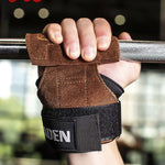 EADEN Klimmzug-Booster-Handschuhe Horizontalstange Rutschfester Handgelenk-Hilfsgurt Fitness-Armschutz, S, M