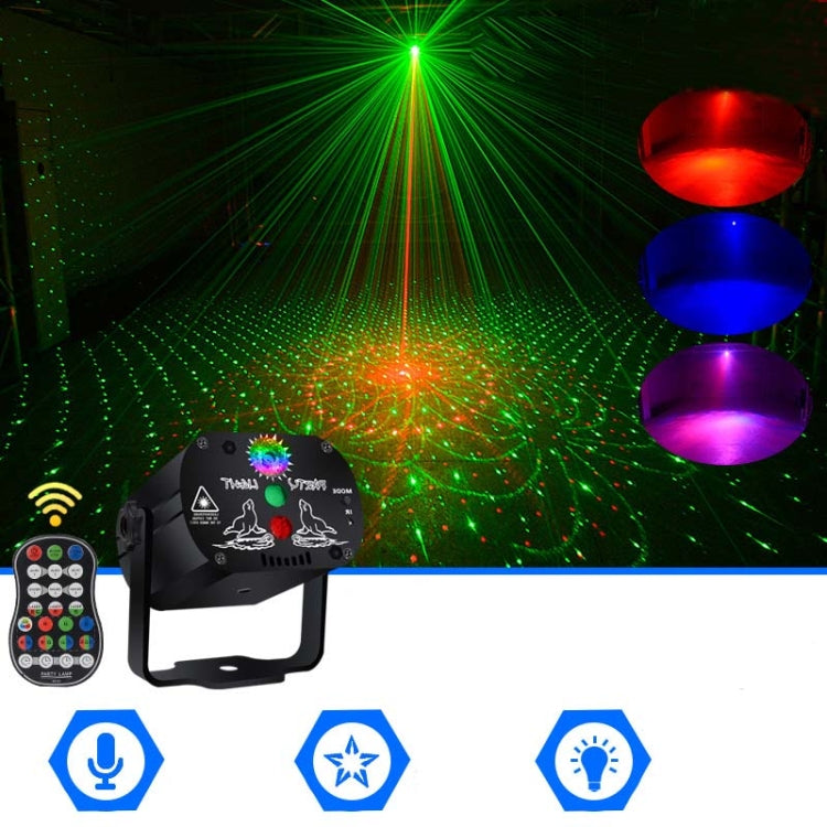 MN-R60 USB wiederaufladbares Mini-Laserlicht mit Sprachsteuerung, Weihnachts-Home-Entertainment-Blitz-LED-Laser-Atmosphärenlicht, Bühnenlicht