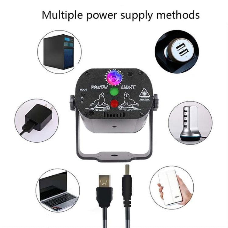 MN-R60 USB wiederaufladbares Mini-Laserlicht mit Sprachsteuerung, Weihnachts-Home-Entertainment-Blitz-LED-Laser-Atmosphärenlicht, Bühnenlicht