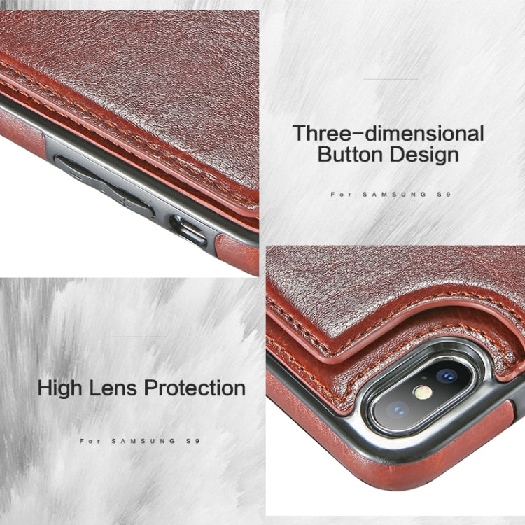 For iPhone XR Retro PU Leather Case Multi Card Holders Phone Case, For iPhone XR