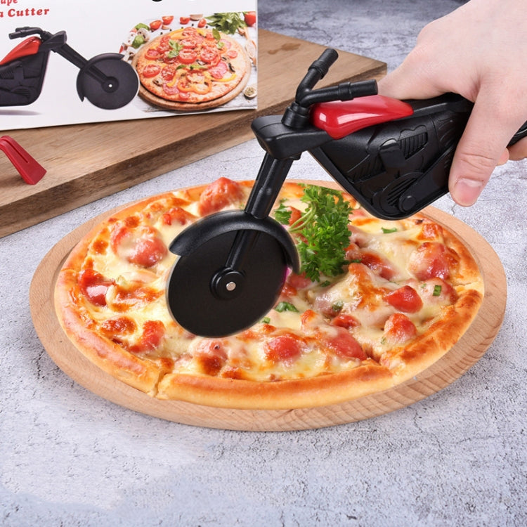Edelstahl-Motorrad-Form Pizza-Schneider Rollschneider Pizza-Werkzeug, Motorrad