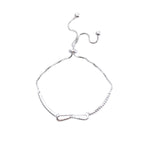 925 Sterlingsilber Armband Schleife Mädchen Stretcharmband