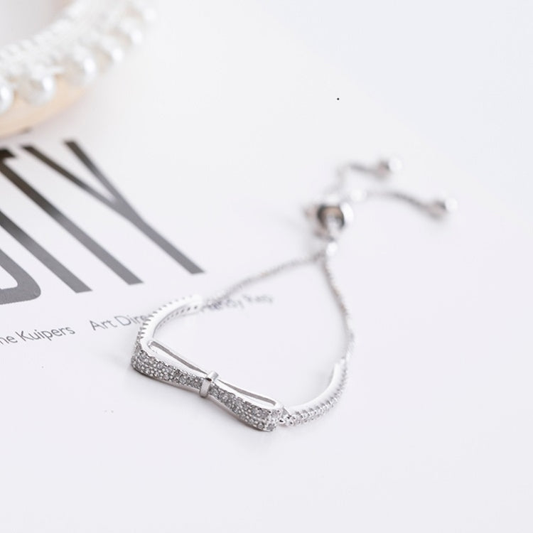 925 Sterlingsilber Armband Schleife Mädchen Stretcharmband