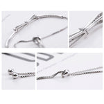 925 Sterlingsilber Armband Schleife Mädchen Stretcharmband