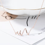 S925 Sterling Silver Necklace Women ECG Accessory Necklace