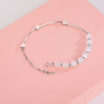 S925 Sterlingsilber Natürliches Kristall-Opal-Armband Liebesarmband, Platin, Gold, Roségold