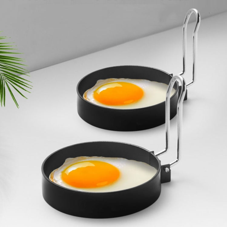 2er-Pack Eierring Eisen-Sprühbeschichtung Antihaft-Rundes Omelett-Modell Omelett-Form mit Pinsel, 4er-Pack