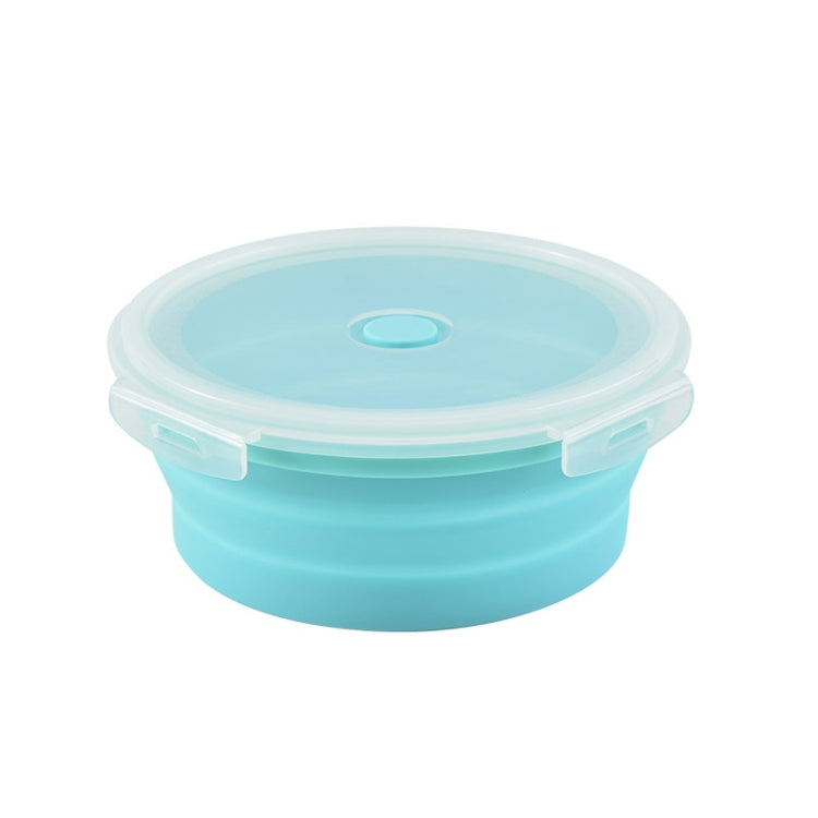 Mikrowellen-tragbare Klapp-Lunchbox Runde Silikon-Lunchbox, zufällige Farblieferung, Fassungsvermögen: 350 ml, 350 ml, 500 ml, 800 ml, 1200 ml