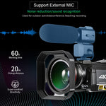 ORDRO AC3 3,1 Zoll IPS Bildschirm 4K Full HD 13MP Nachtsicht WiFi Live Camcorder DV Digitalkamera, Standard, Standard + Mikrofon, Standard + Mikrofon + Handhalterung, Standard + Mikrofon + Zusatzlicht