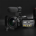 ORDRO AC3 3,1 Zoll IPS Bildschirm 4K Full HD 13MP Nachtsicht WiFi Live Camcorder DV Digitalkamera, Standard, Standard + Mikrofon, Standard + Mikrofon + Handhalterung, Standard + Mikrofon + Zusatzlicht