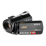 ORDRO AC5 4K HD Nachtsicht WiFi 12X Optischer Zoom Digitale Video DV Kamera Camcorder, Standard, Standard + Mikrofon, Standard + Mikrofon + Handhalterung, Standard + Mikrofon + Zusatzlicht
