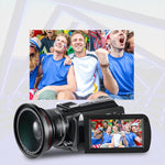 ORDRO AC5 4K HD Nachtsicht WiFi 12X Optischer Zoom Digitale Video DV Kamera Camcorder, Standard, Standard + Mikrofon, Standard + Mikrofon + Handhalterung, Standard + Mikrofon + Zusatzlicht