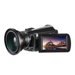 ORDRO AC5 4K HD Nachtsicht WiFi 12X Optischer Zoom Digitale Video DV Kamera Camcorder, Standard, Standard + Mikrofon, Standard + Mikrofon + Handhalterung, Standard + Mikrofon + Zusatzlicht